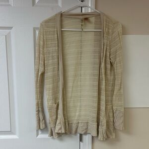 Eyeshadow Open Front Cardigan Lightweight